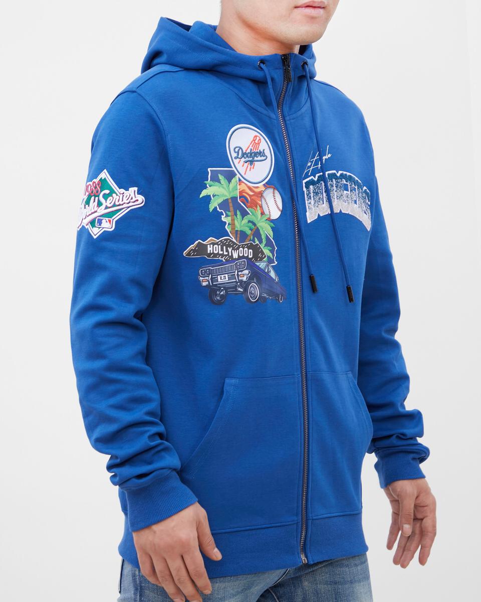 Los Angeles Dodgers Home Town Dk Fz Hoodie product image 3, provided for visual reference and product detail review