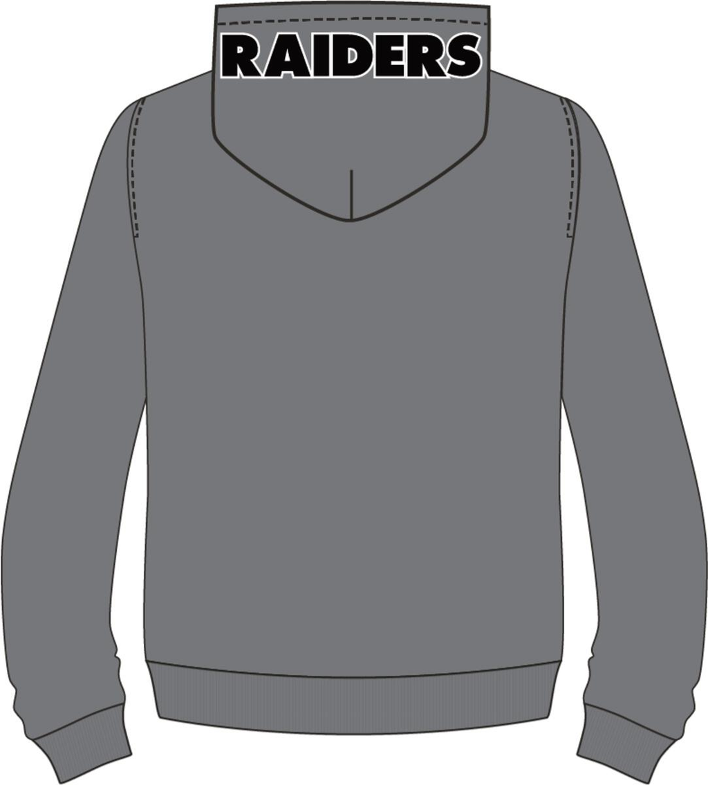 PRO STANDARD Las Vegas Raiders Logo Zipper Hoody product image 2, provided for visual reference and product detail review