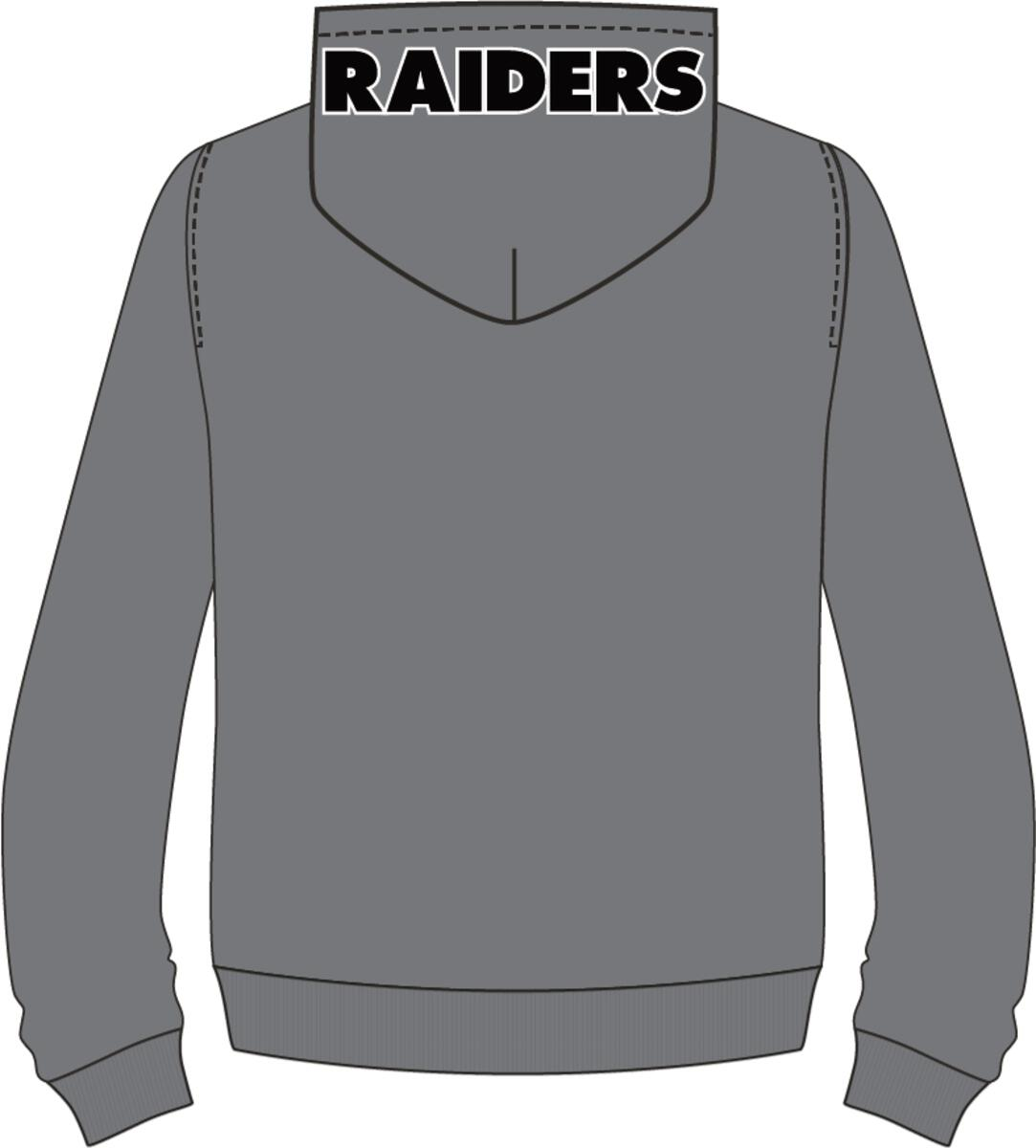 PRO STANDARD Las Vegas Raiders Logo Zipper Hoody product image 2, provided for visual reference and product detail review