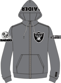 PRO STANDARD Las Vegas Raiders Logo Zipper Hoody product image 1, provided for visual reference and product detail review