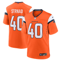 Denver Broncos Justin Strnad Nike Orange Game Jersey product image 1