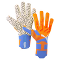 Puma Future Ultimate Grip 1 Negative Cut Goalkeeper Gloves – Ultra Orange & Blue Glimmer product image 1, provided for