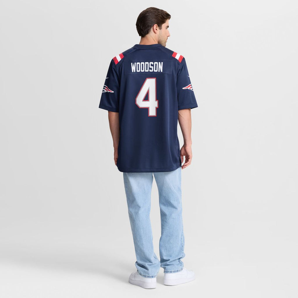 New England Patriots Craig Woodson Nike Navy Game Jersey product image 3
