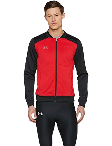 Under Armour Challenger Ii Jacket-Red/Black product image 1, provided for visual reference and product detail review