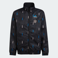 Adidas Youth Manchester United Anthem Black Jacket product image 1, provided for visual reference and product detail review