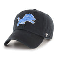 Detroit Lions '47 Clean Up Black Adjustable Hat product image 1, provided for visual reference and product detail review