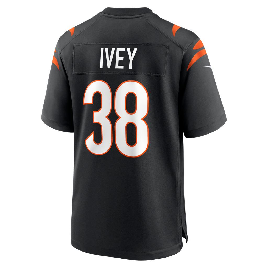 Cincinnati Bengals DJ Ivey Nike Black Game Jersey product image 3