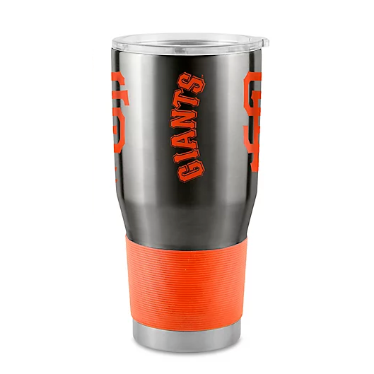 San Francisco Giants 30oz. Ultra Travel Tumbler-Black/Orange product image 2, provided for visual reference and product