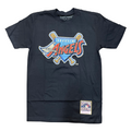 Mitchell & Ness Men Under The Lights Anaheim Angels Graphic T-Shirt- Black product image 1, provided for visual reference