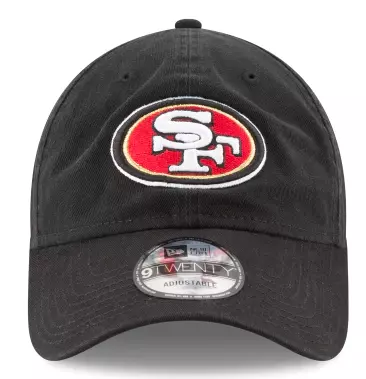 New Era San Francisco 49ers Core Classic 9TWENTY Adjustable Hat - Black product image 2, provided for visual reference and