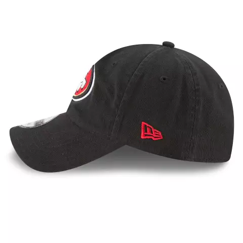 New Era San Francisco 49ers Core Classic 9TWENTY Adjustable Hat - Black product image 3, provided for visual reference and