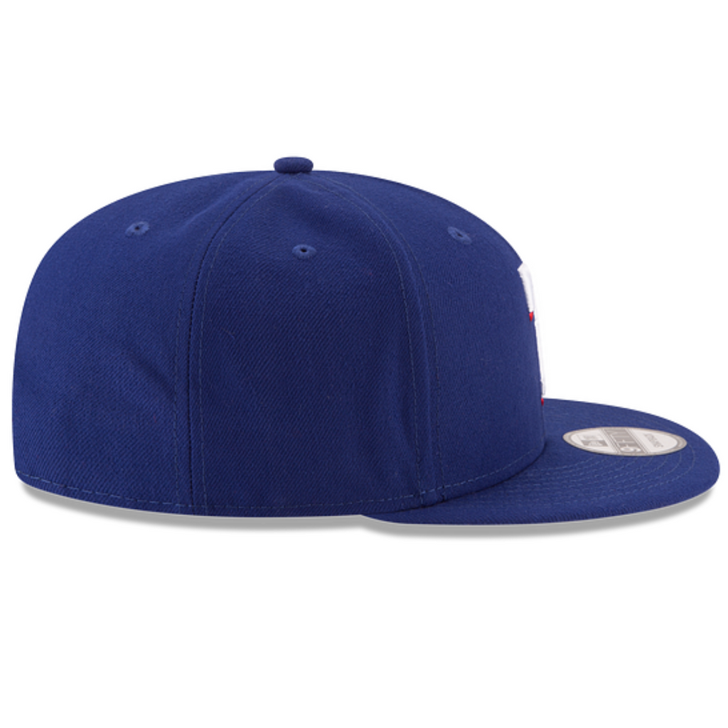 TEXAS RANGERS NEW ERA ON FIELD BASIC COLLECTION Snapback 9FIFTY-BLUE product image 6, provided for visual reference and