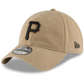 Pittsburgh Pirates New Era Core Classic Secondary 9TWENTY Adjustable Hat - Khaki product image 1, provided for visual