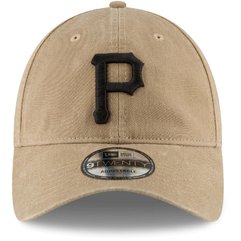 Pittsburgh Pirates New Era Core Classic Secondary 9TWENTY Adjustable Hat - Khaki product image 3, provided for visual