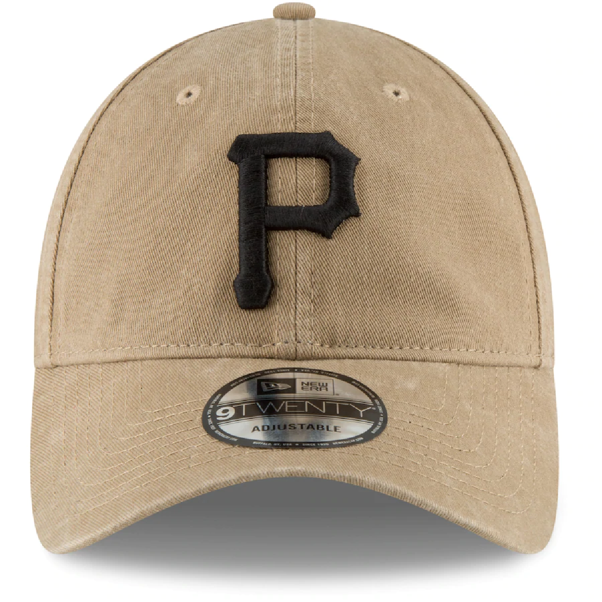 Pittsburgh Pirates New Era Core Classic Secondary 9TWENTY Adjustable Hat - Khaki product image 3, provided for visual