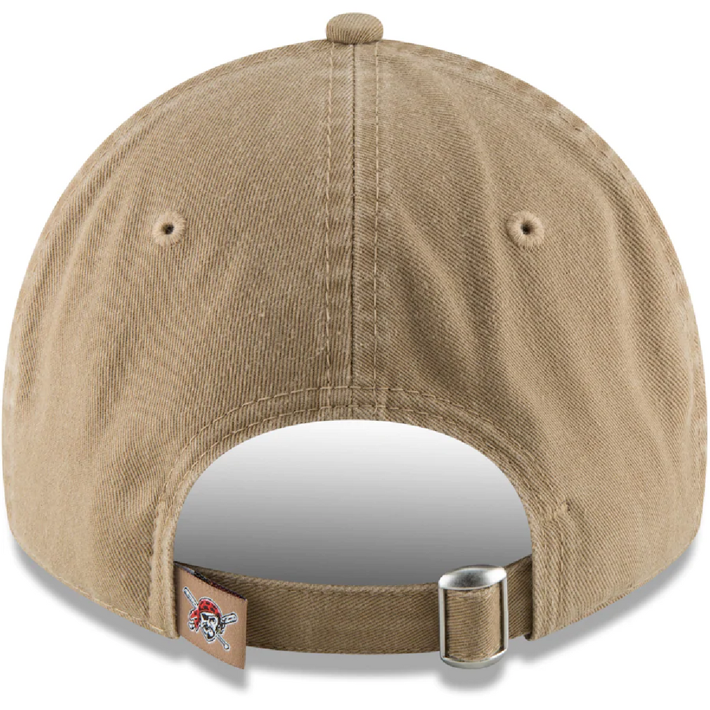 Pittsburgh Pirates New Era Core Classic Secondary 9TWENTY Adjustable Hat - Khaki product image 4, provided for visual