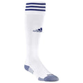 Adidas Copa Zone Cushion Socks-White/Royal product image 1, provided for visual reference and product detail review