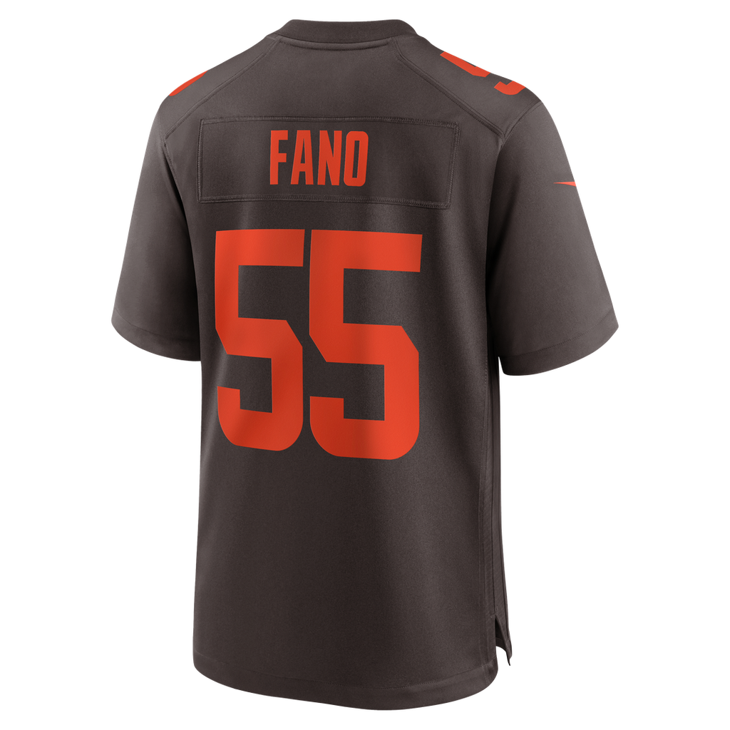 Cleveland Browns Spencer Fano Nike Brown Alternate Game product image 3
