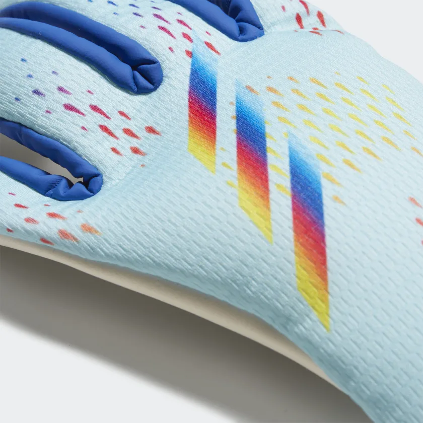 Adidas JR X Speedportal Training Gloves-Clear Aqua / Solar Red / Power Blue product image 2, provided for visual reference