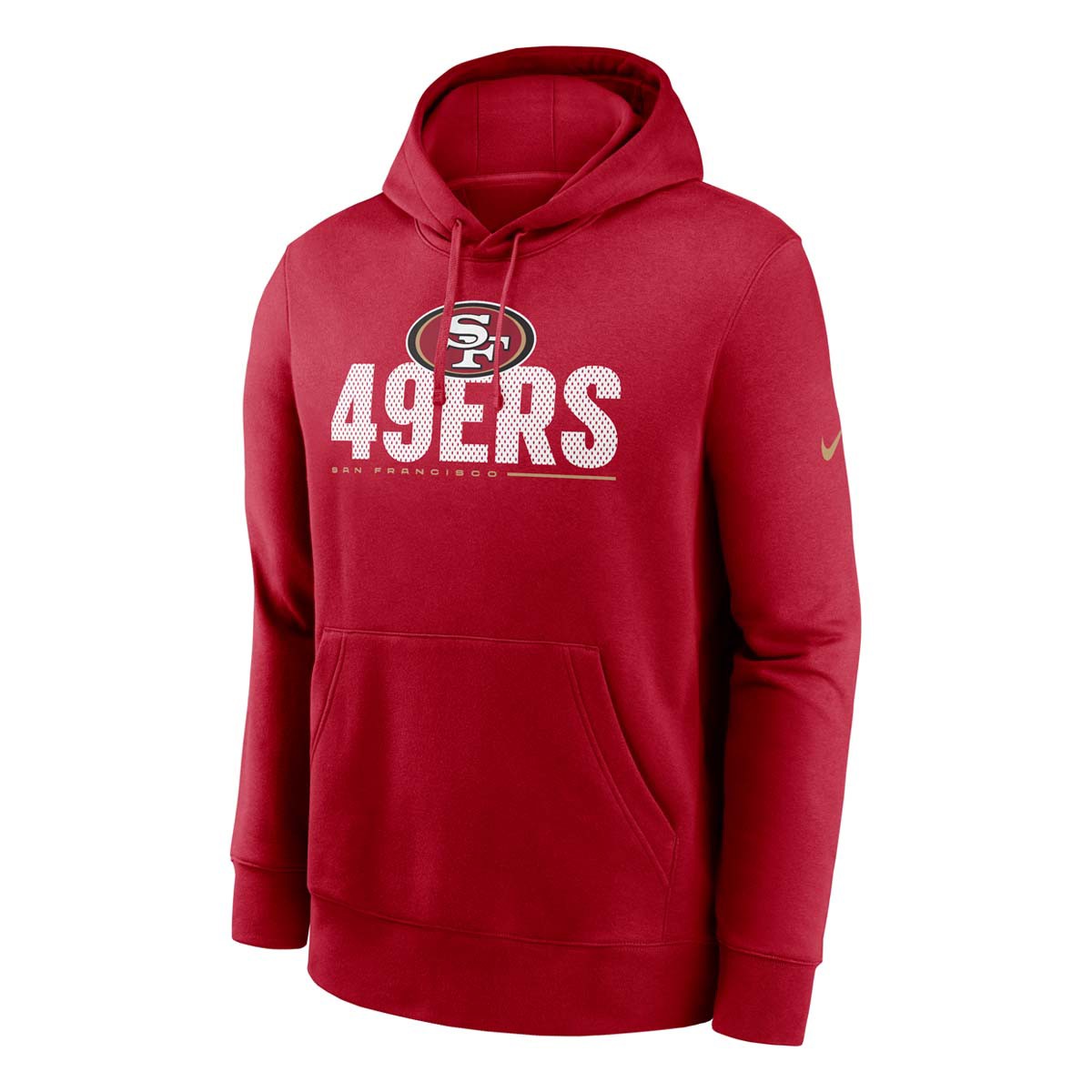 Nike San Francisco 49ers Local Club Pullover Hoodie - Red product image 1, provided for visual reference and product detail