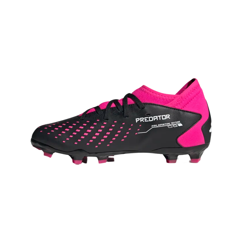 ADIDAS JR PREDATOR ACCURACY.3 FG-Core Black / Cloud White / Team Shock Pink 2 product image 2, provided for visual reference