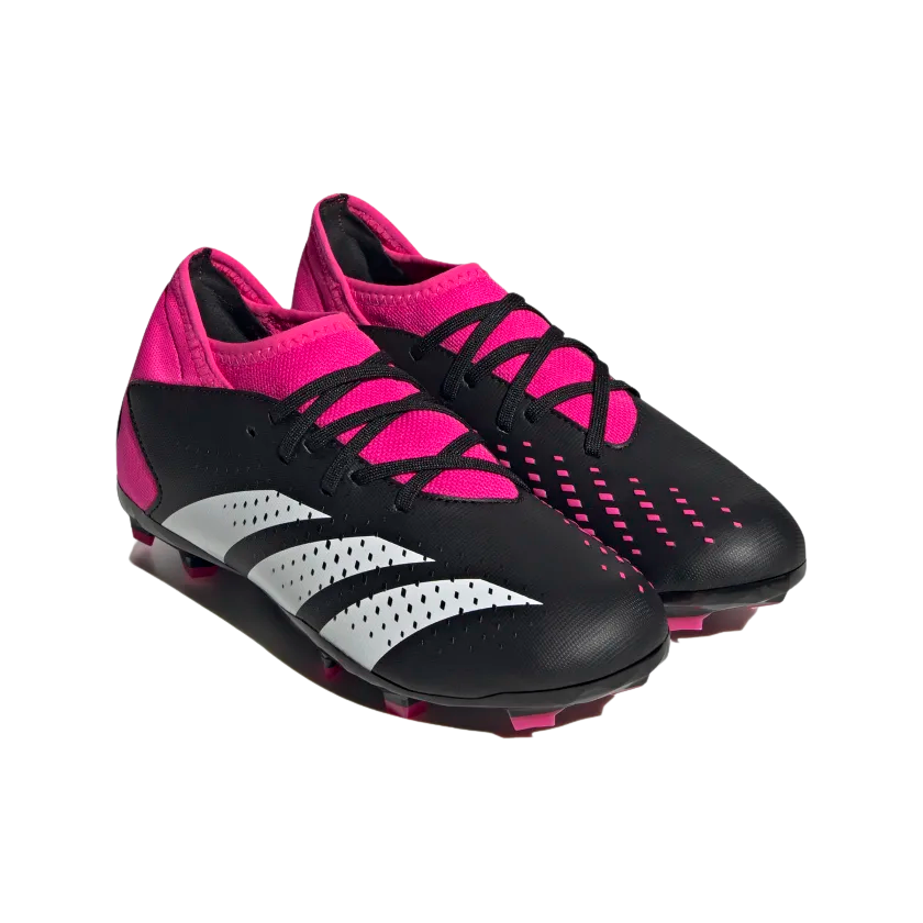 ADIDAS JR PREDATOR ACCURACY.3 FG-Core Black / Cloud White / Team Shock Pink 2 product image 3, provided for visual reference