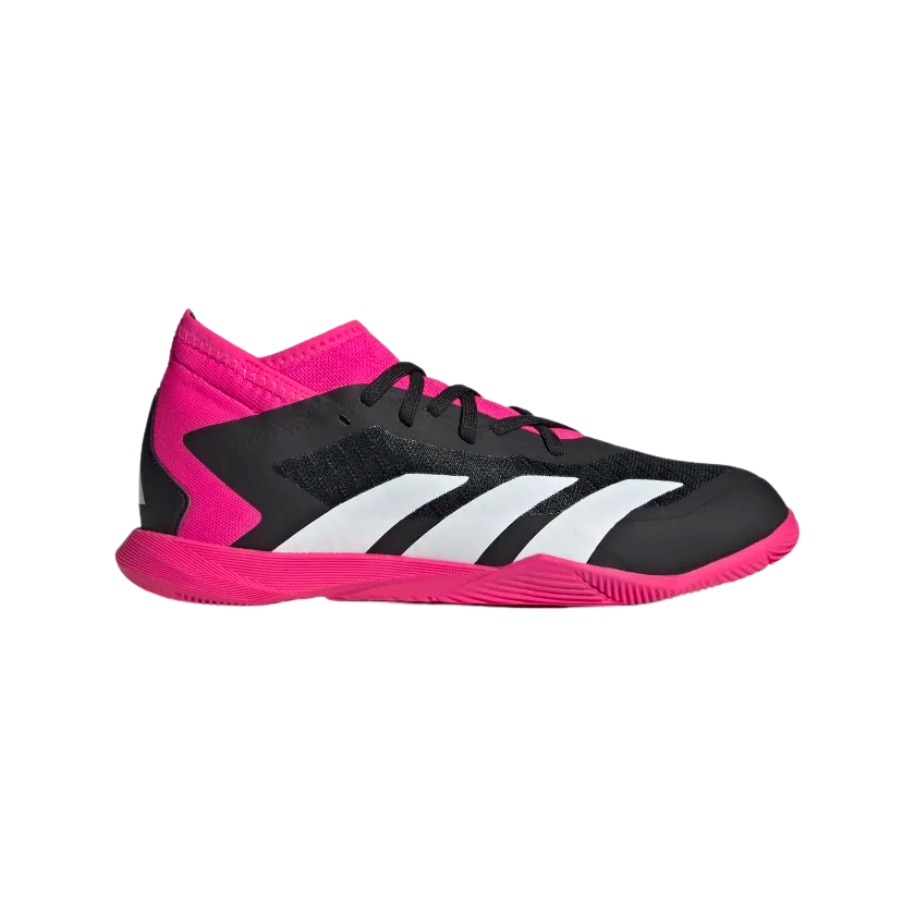 ADIDAS JR PREDATOR ACCURACY.3 IC- Core Black / Cloud White / Team Shock Pink 2 product image 1, provided for visual