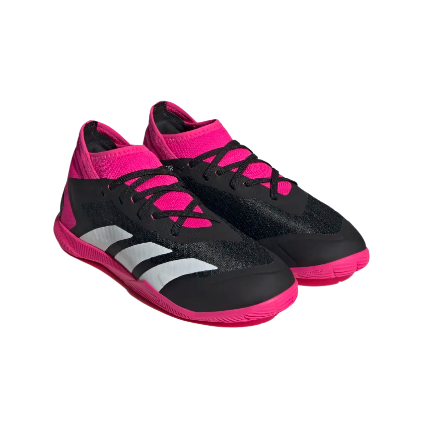 ADIDAS JR PREDATOR ACCURACY.3 IC- Core Black / Cloud White / Team Shock Pink 2 product image 3, provided for visual
