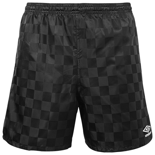 Umbro Men Checkerboard Shorts- Black product image 1, provided for visual reference and product detail review