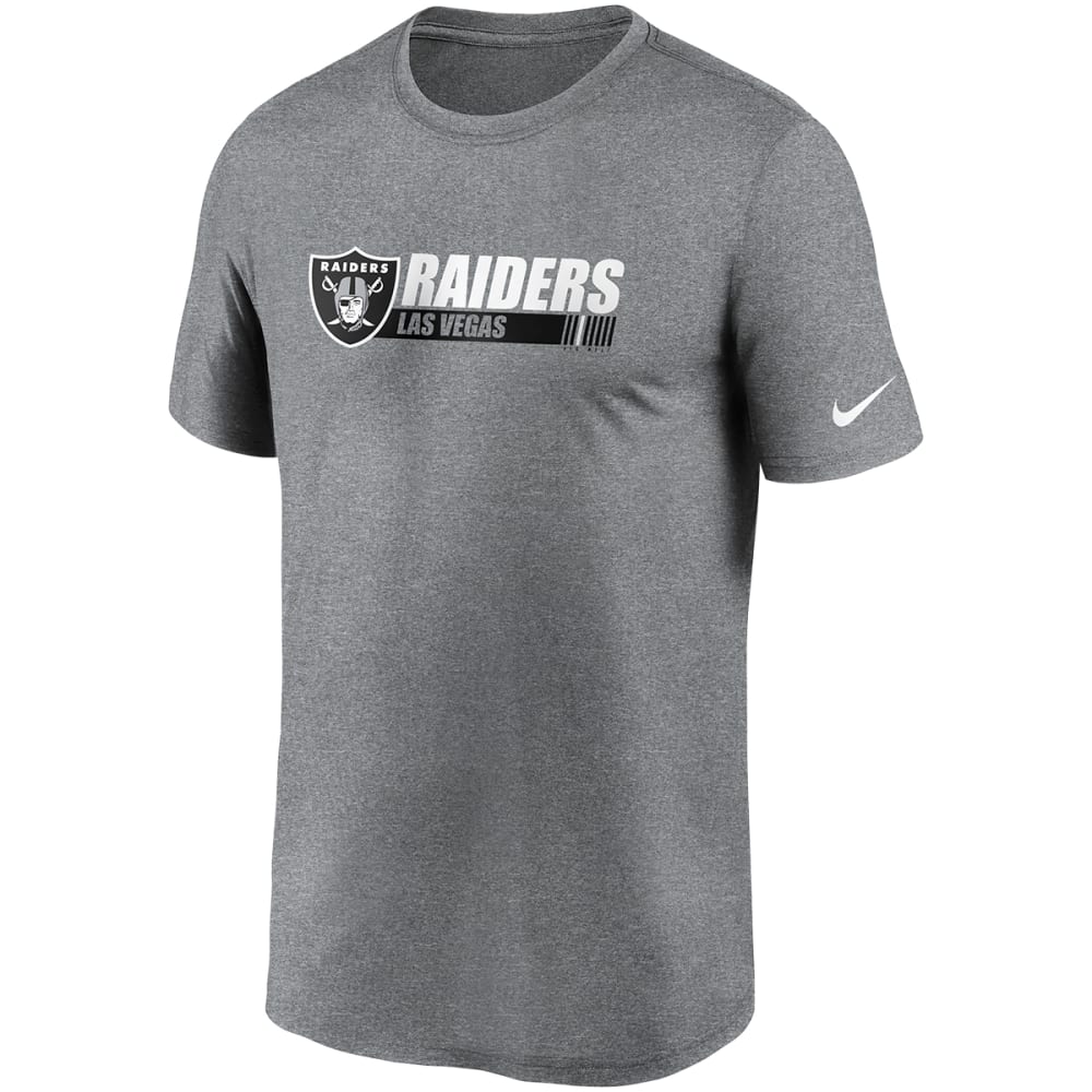 Nike Las Vegas Raiders Team Conference Legend Performance T-Shirt - Grey product image 1, provided for visual reference and