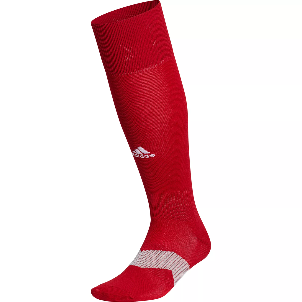 Adidas Metro V OTC Soccer Sock-Red product image 1, provided for visual reference and product detail review