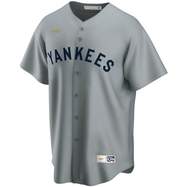 Nike New York Yankees Road Cooperstown Collection Team Jersey - Gray product image 1, provided for visual reference and