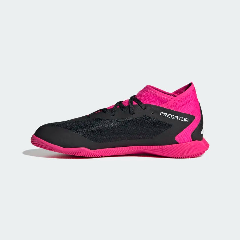 ADIDAS JR PREDATOR ACCURACY.3 IC- Core Black / Cloud White / Team Shock Pink 2 product image 2, provided for visual