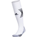 Adidas Team Speed 3 Soccer OTC Socks-White/Black product image 1, provided for visual reference and product detail review