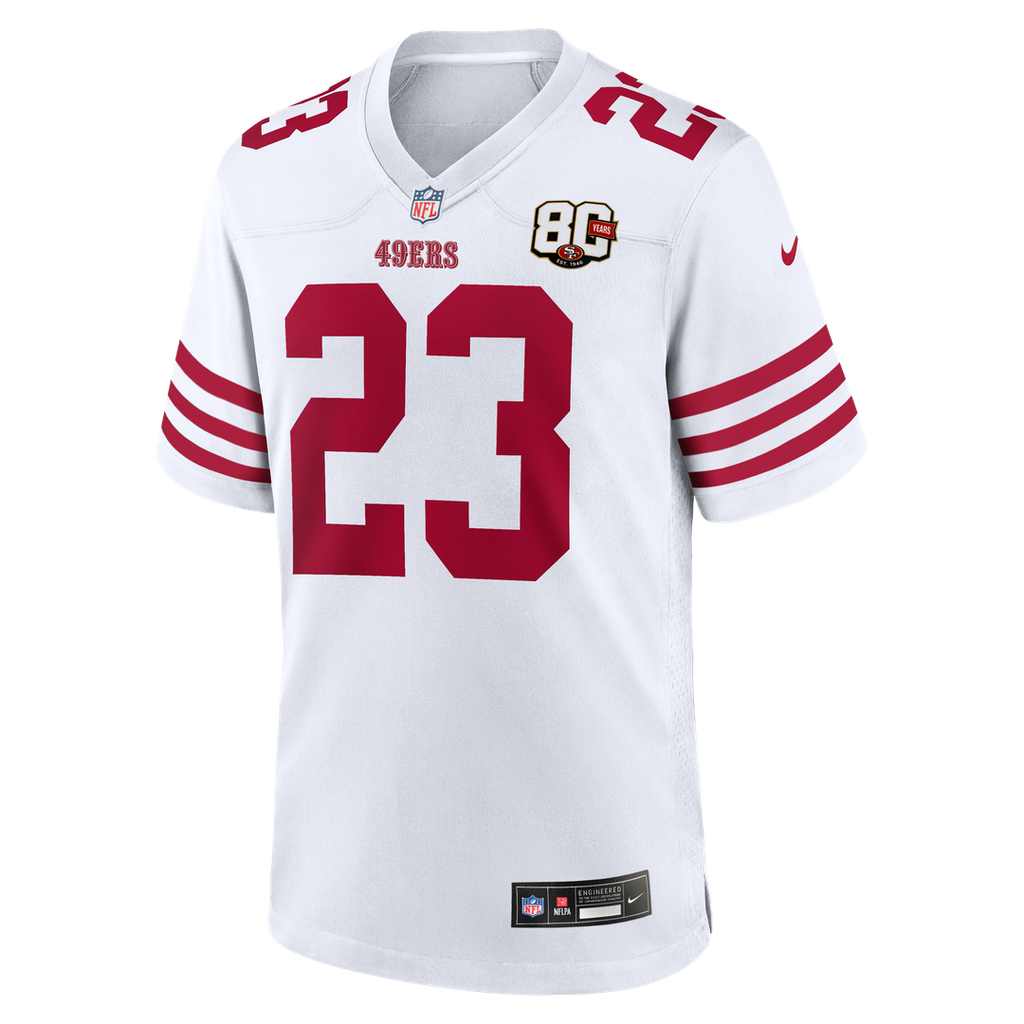 San Francisco 49ers Christian McCaffrey Nike White 80th product image 5