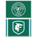 Chicago Hounds Two Pack Clamshell Refrigerator Magnets product image 1, provided for visual reference and product detail