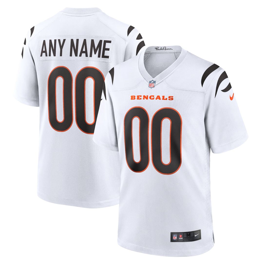 Cincinnati Bengals Nike White Game Custom Jersey product image 4