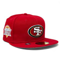 New Era San Francisco 49Ers Xxix Superbowl Patch 9Fifty Fitted-Red product image 1, provided for visual reference and