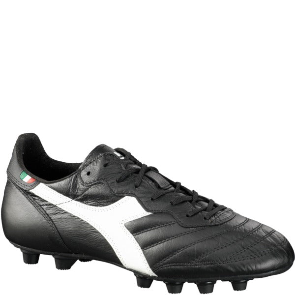 Diadora Brasil Italy LT MDPU FG - Black/White product image 7, provided for visual reference and product detail review