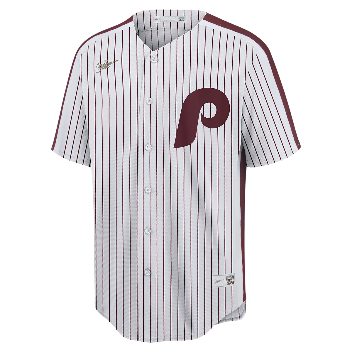 Nike Men Philadelphia Phillies Cooperstown Baseball Jersey product image 1, provided for visual reference and product detail