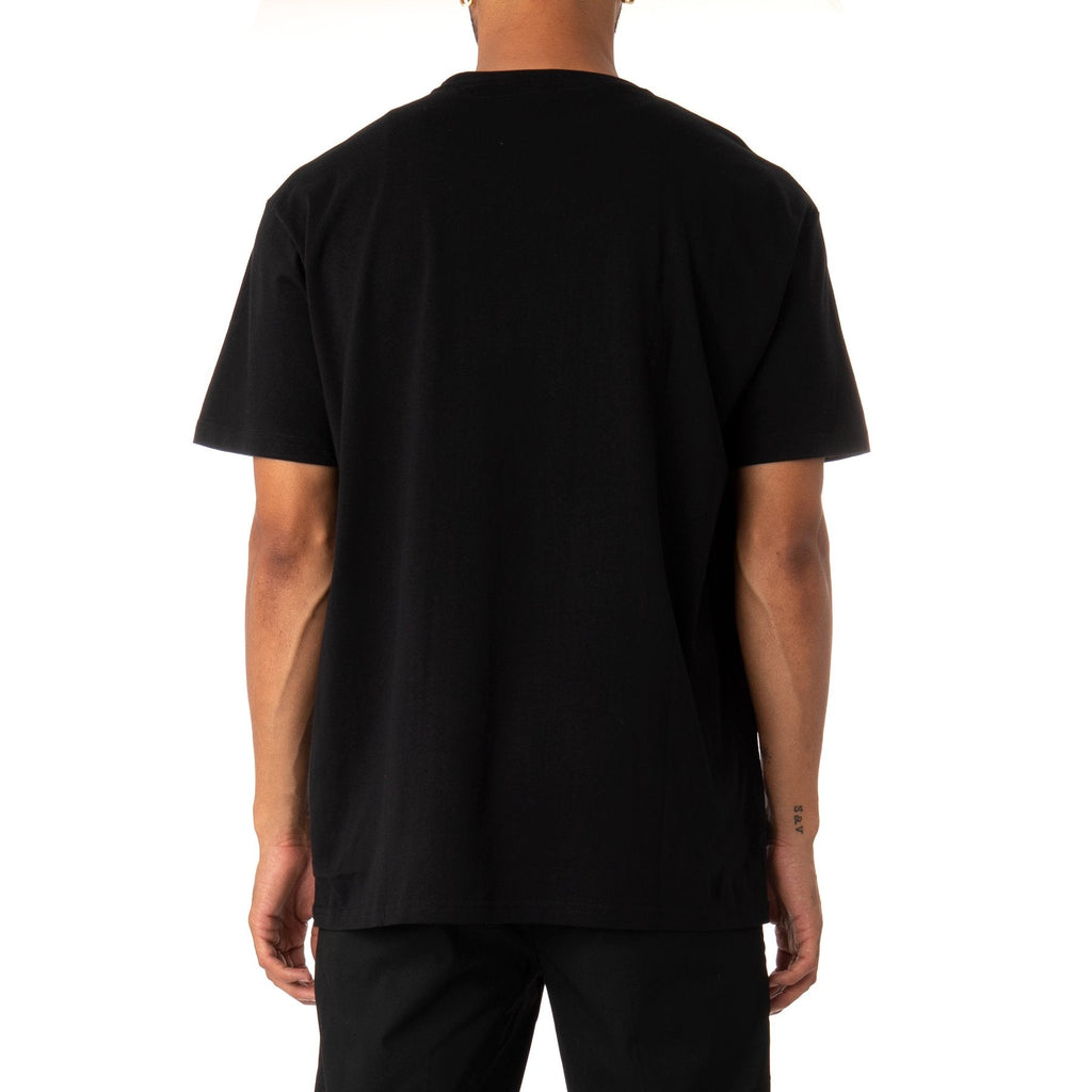 Kappa Men AUTHENTIC ESTESSI T-SHIRT - BLACK product image 4, provided for visual reference and product detail review