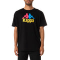 Kappa Men AUTHENTIC ESTESSI T-SHIRT - BLACK product image 1, provided for visual reference and product detail review
