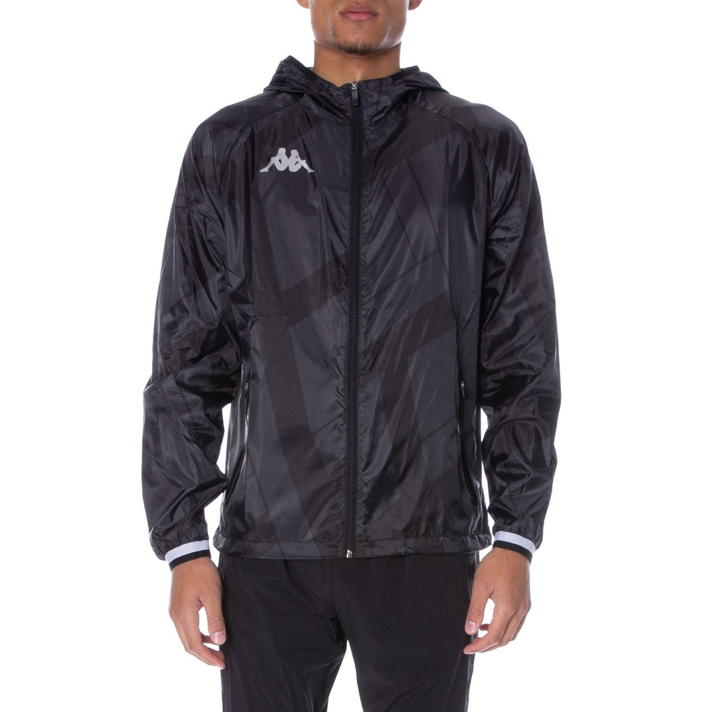 Kappa Kombat Bimy Active Jacket- Black product image 1, provided for visual reference and product detail review