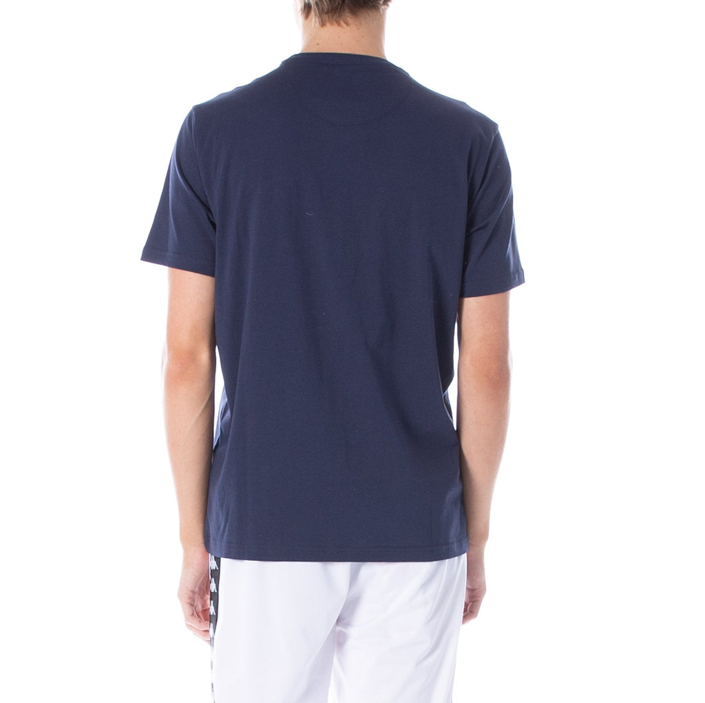 Kappa AUTHENTIC ESTESSI T-SHIRT - BLUE MARINE WHITE product image 3, provided for visual reference and product detail review