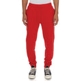 Kappa Logo Fleece Zanok Sweatpants- Red Md Coral product image 1, provided for visual reference and product detail review