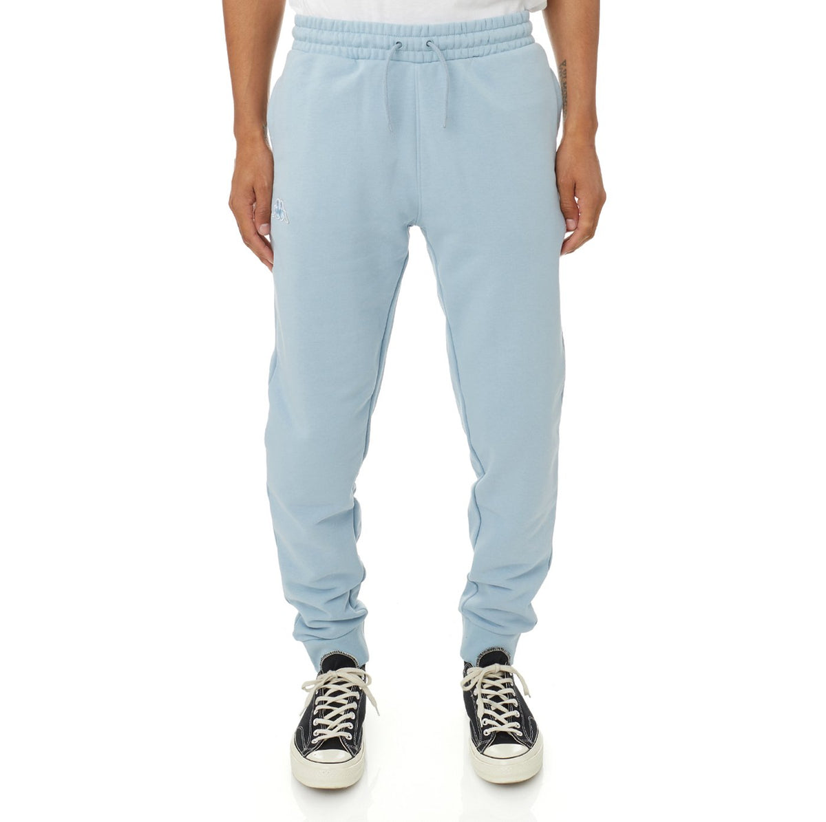 Kappa Logo Fleece Zanok Sweatpants- Blue Lt product image 1, provided for visual reference and product detail review