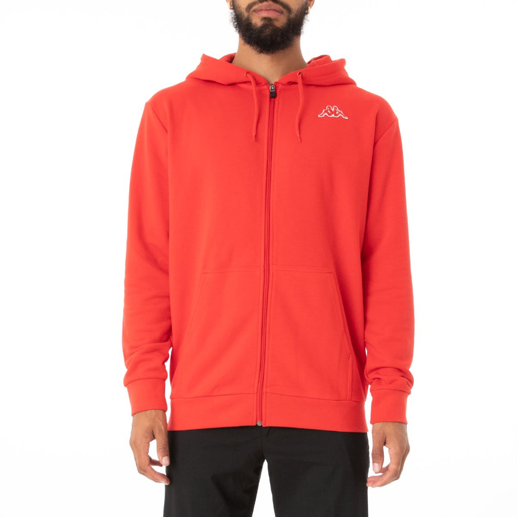 Kappa Logo Jackok Jacket-Red Coral product image 1, provided for visual reference and product detail review
