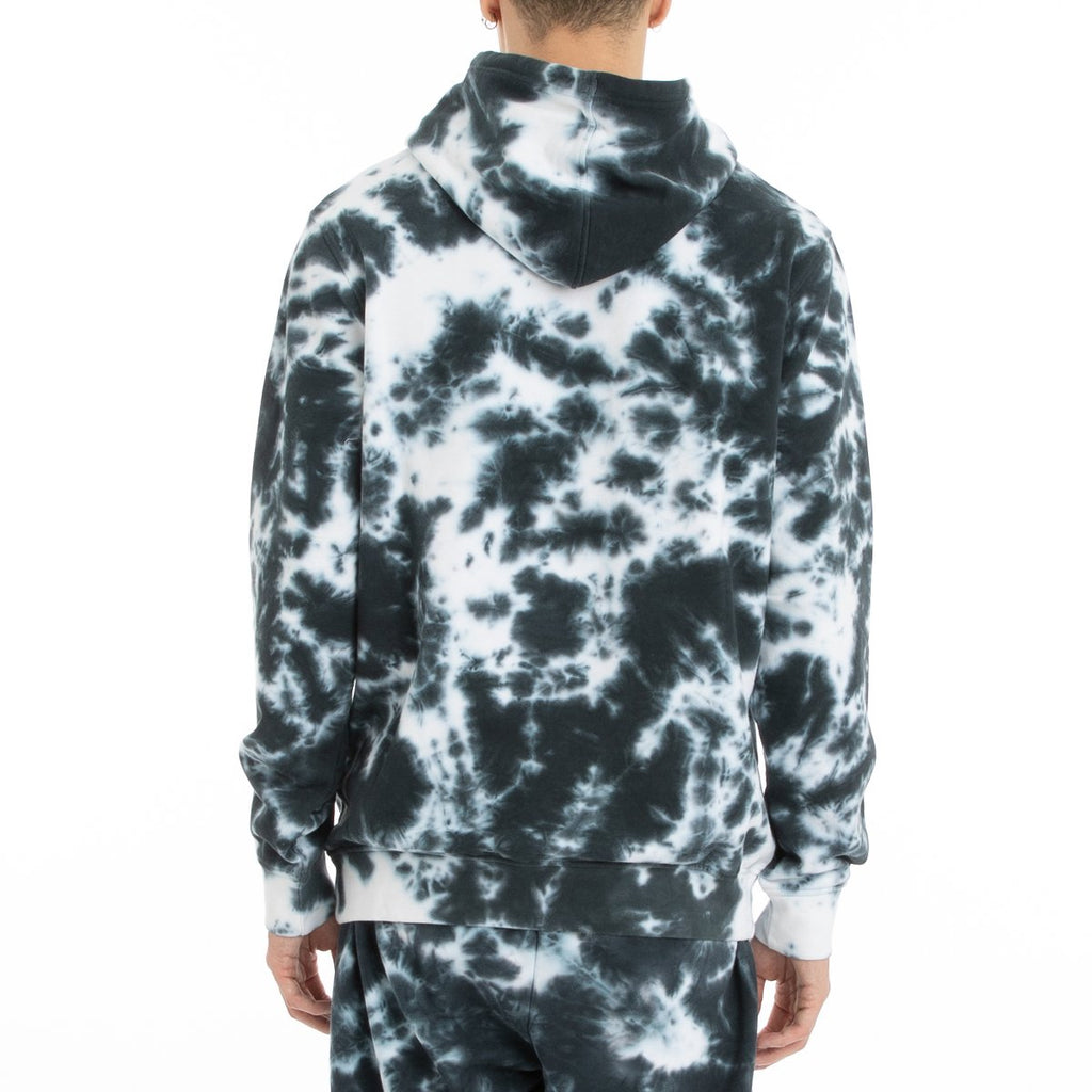 Kappa Authentic Dertuc 2 Pullover Hoodie-Black/White product image 3, provided for visual reference and product detail review