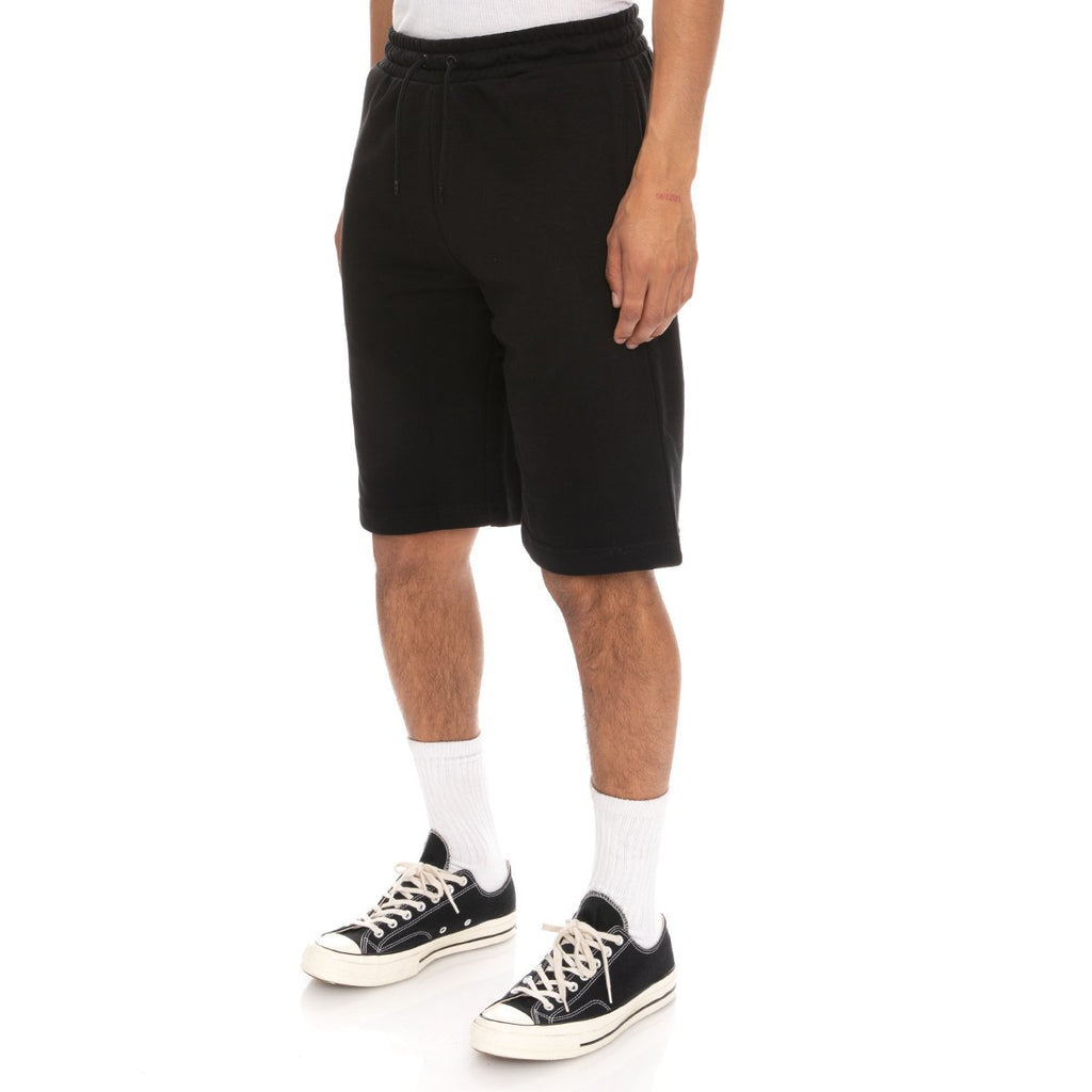 Kappa Logo Fleece Mabok Shorts - Black product image 2, provided for visual reference and product detail review