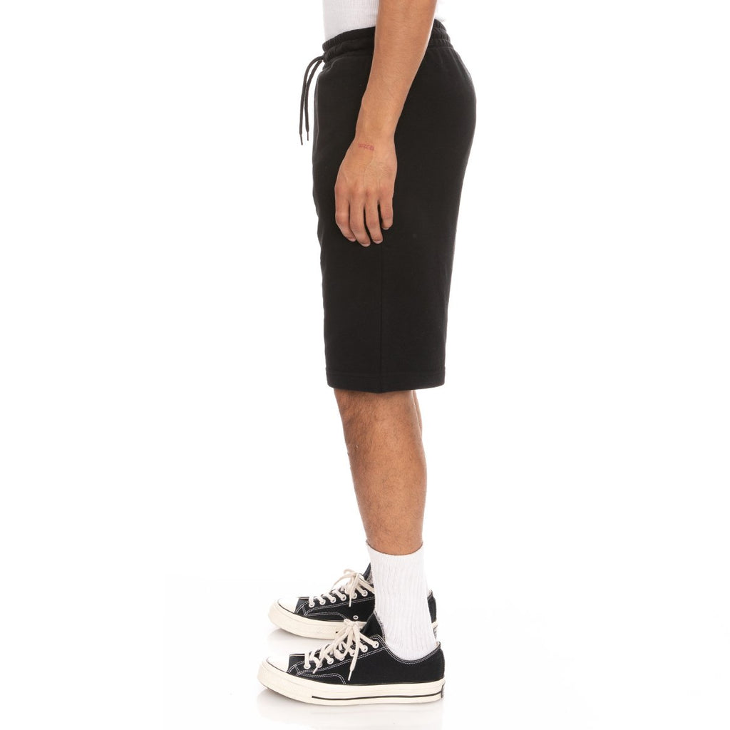 Kappa Logo Fleece Mabok Shorts - Black product image 3, provided for visual reference and product detail review